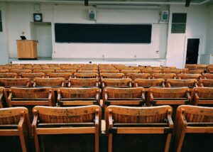 Salle de classe à l'université.